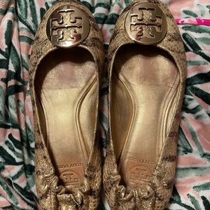 Tory Burch snakeskin flats